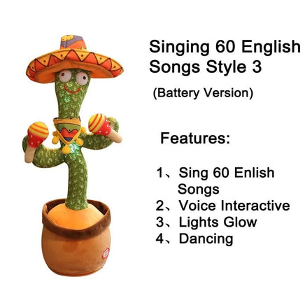 Dancing Cactus Plush Toy - Lusy Store LLC