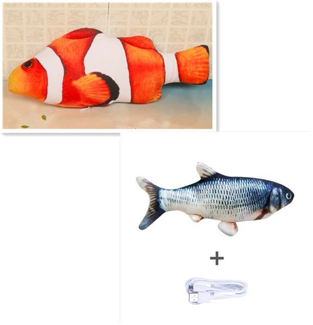 Electric Jumping Fish Toy for Cats – No Catnip