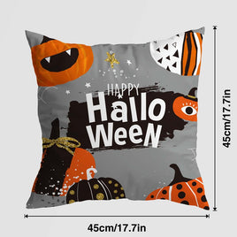 Enhance your Halloween decor with this adorable Pumpkin Castle Pillow Cover - Lusy Store LLC