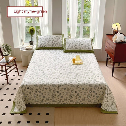 Floral Cotton Quilt Cover Set with Pillowcases - Lusy Store LLC