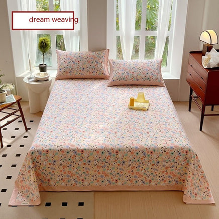 Floral Cotton Quilt Cover Set with Pillowcases - Lusy Store LLC