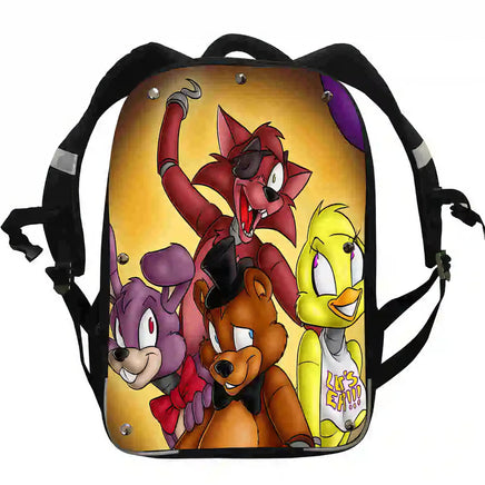 FNaF Backpack Freddy Chica Foxy Boys Girls Teenager School Bags - Lusy Store LLC