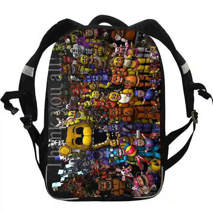 FNaF Backpack Freddy Chica Foxy Boys Girls Teenager School Bags - Lusy Store LLC