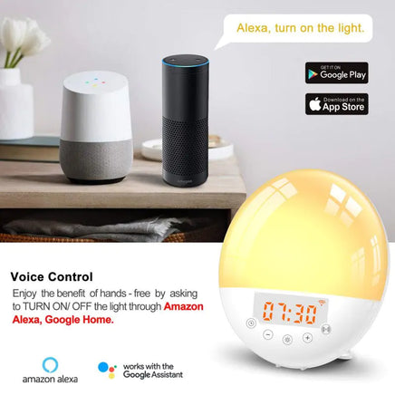 Smart Digital Sunrise Alarm Clock - Lusy Store LLC 