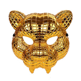 Golden Leopard Tiger Halloween Mask for Bar Parties and Movie Performances - Lusy Store LLC