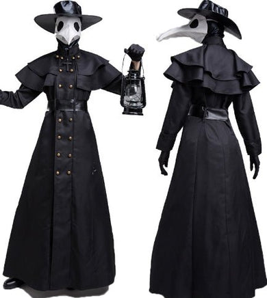 Halloween Dark Dungeon Hero Costume Crow Mouth Plague Doctor Costume - Lusy Store LLC