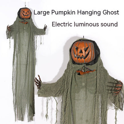 Halloween Hanging Ghost with Voice Control for a Spooky Haunted House - Electric Horror Props - Lusy Store LLC