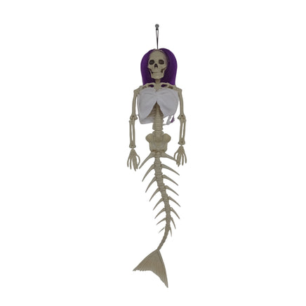 Halloween Hanging Mermaid Bone Pendant Outdoor Decoration for Courtyard - Lusy Store LLC