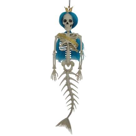 Halloween Hanging Mermaid Bone Pendant Outdoor Decoration for Courtyard - Lusy Store LLC