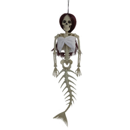 Halloween Hanging Mermaid Bone Pendant Outdoor Decoration for Courtyard - Lusy Store LLC