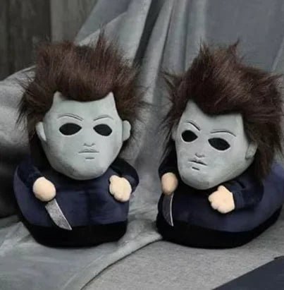 Halloween Horror Plush Slippers - Lusy Store LLC