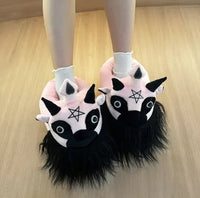 Halloween Horror Plush Slippers - Lusy Store LLC