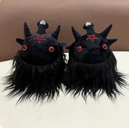 Halloween Horror Plush Slippers - Lusy Store LLC