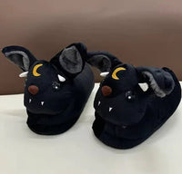 Halloween Horror Plush Slippers - Lusy Store LLC