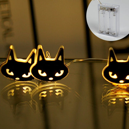 Halloween LED Black Cat Shape Decoration Lighting Chain - Lusy Store LLC