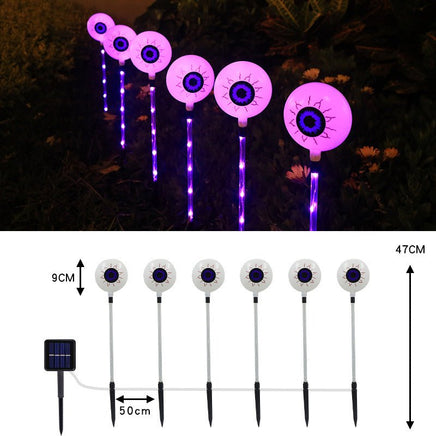 Halloween LED Solar Eyeball Decorative Lamp for Ground Courtyard - Lusy Store LLC