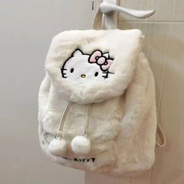 Hello Kitty Backpack Kuromi Y2K My Melody Pochacco Plush Bag Korean Style - Lusy Store LLC