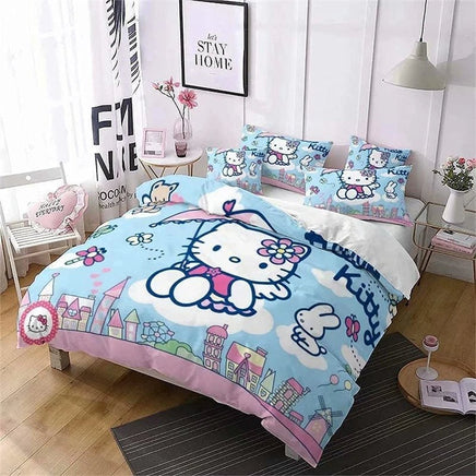 Hello Kitty Bedding Duvet Cover for Teenagers and Children - Lusy Store LLC