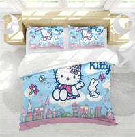 Hello Kitty Bedding Duvet Cover for Teenagers and Children - Lusy Store LLC