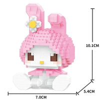 Hello Kitty Building Block Sanrio Anime Figure - Lusy Store LLC