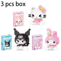 Hello Kitty Building Block Sanrio Anime Figure - Lusy Store LLC