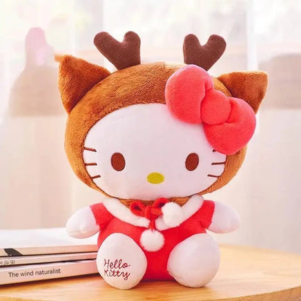 Hello Kitty Christmas Santa Reindeer Plushies - Lusy Store LLC