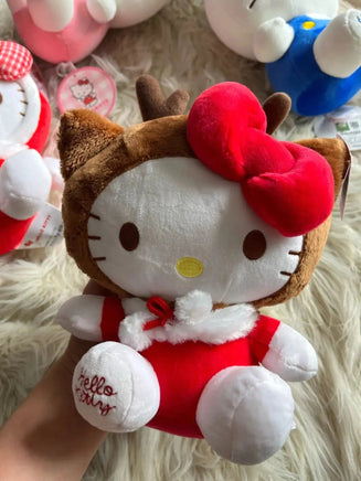 Hello Kitty Christmas Santa Reindeer Plushies - Lusy Store LLC