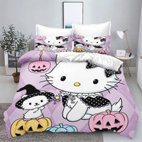 Hello Kitty Duvet Cover With Pillowcase Bedding Set Suitable For Children And Adults - Lusy Store LLC