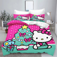 Hello Kitty Duvet Cover With Pillowcase Bedding Set Suitable For Children And Adults - Lusy Store LLC