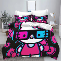 Hello Kitty Duvet Cover With Pillowcase Bedding Set Suitable For Children And Adults - Lusy Store LLC