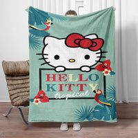 Hello Kitty Flannel Blanket Four Seasons For Sofa Bedroom Livingroom Travel Picnic Blanket Gifts - Lusy Store LLC