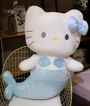 Hello Kitty Kuromi Plush Toy Transformed Mermaid Kawaii Pillow Roomdecoration Anime Gift - Lusy Store LLC