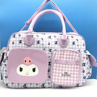 Hello Kitty Large Capacity Crossbody Bag Pink Shoulder Bags For Women Y2k Sweet Girl PU Leather Handbag - Lusy Store LLC