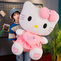 Hello Kitty Plush Toy Pink Bowknot Dress Peluche Doll Cute Pillow Children Gifts - Lusy Store LLC