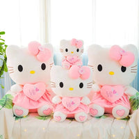 Hello Kitty Plush Toy Pink Bowknot Dress Peluche Doll Cute Pillow Children Gifts - Lusy Store LLC