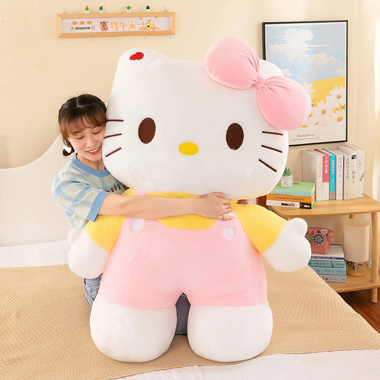 Hello Kitty Plush Toy Soft Stuffed Big Size Plushies Bed Pillow Cushion Gift - Lusy Store LLC