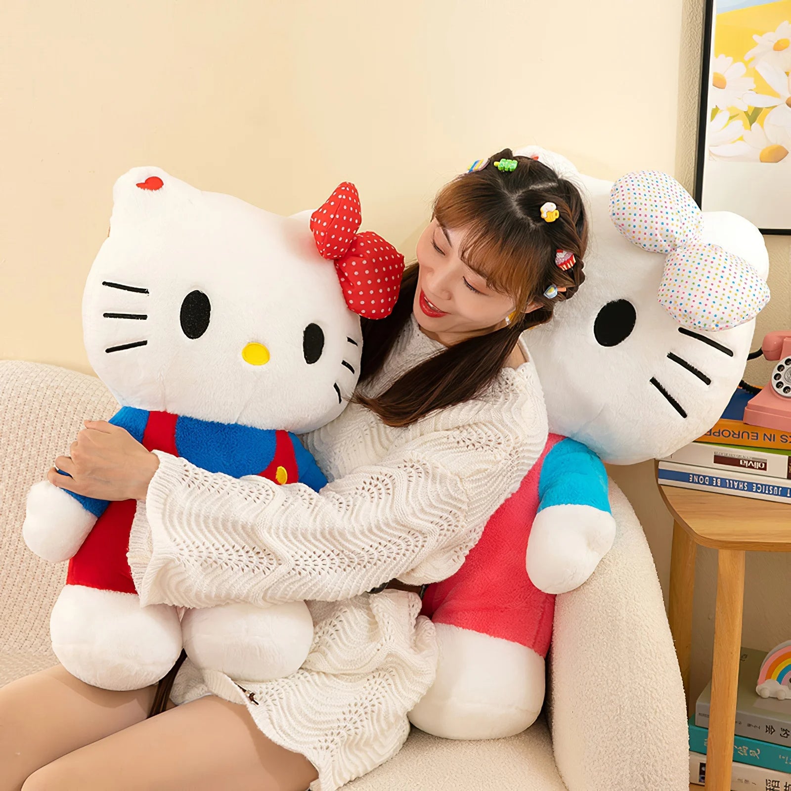 Hello Kitty Plush Toy Soft Stuffed Big Size Plushies Bed Pillow Cushion Gift - Lusy Store LLC