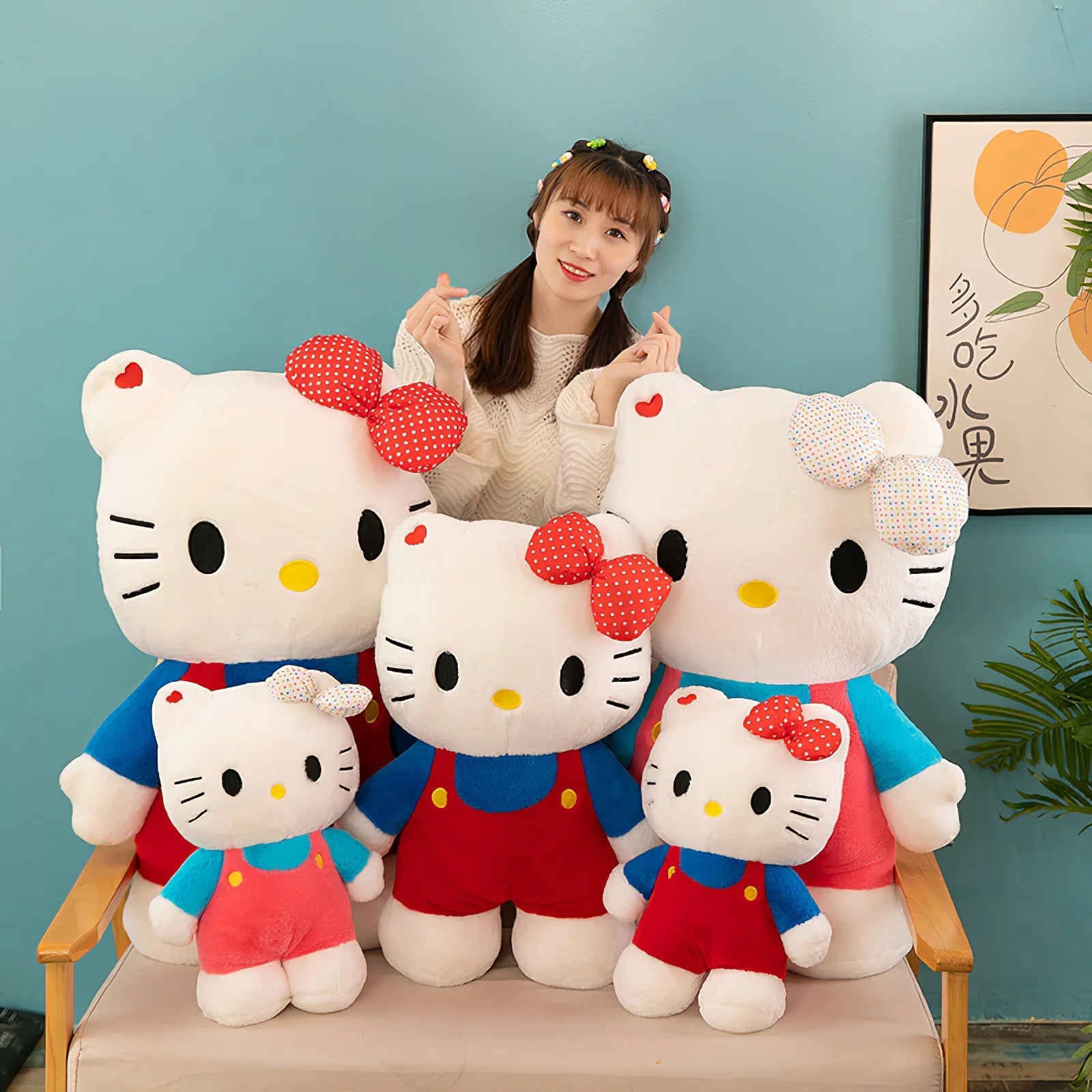 Hello Kitty Plush Toy Soft Stuffed Big Size Plushies Bed Pillow Cushion Gift - Lusy Store LLC