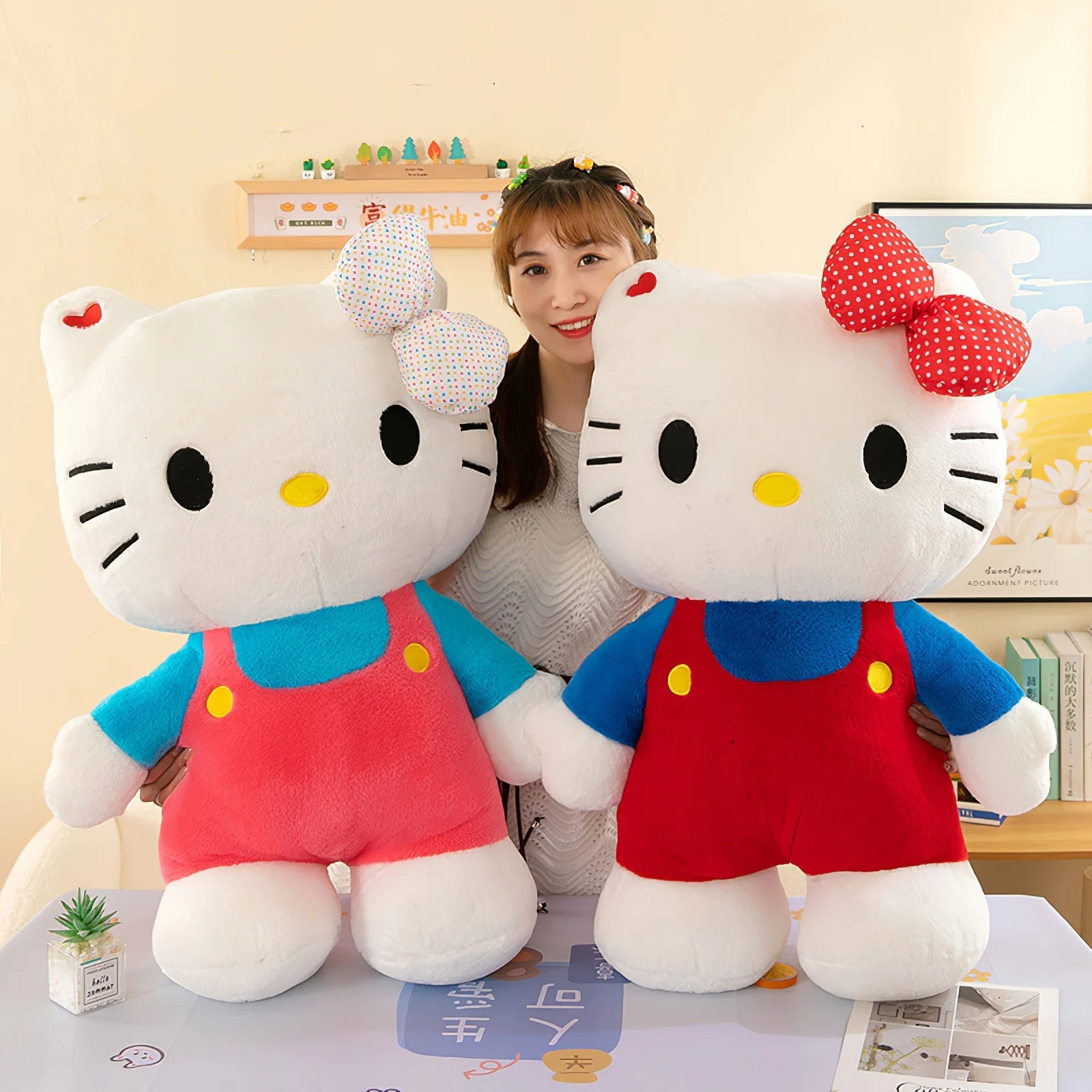 Hello Kitty Plush Toy Soft Stuffed Big Size Plushies Bed Pillow Cushion Gift - Lusy Store LLC