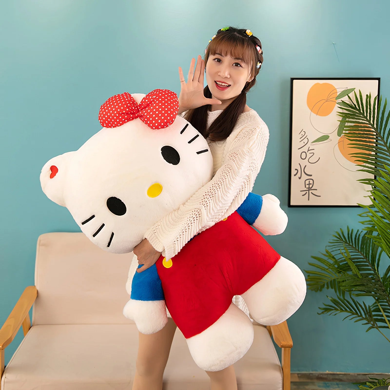 Hello Kitty Plush Toy Soft Stuffed Big Size Plushies Bed Pillow Cushion Gift - Lusy Store LLC