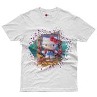 Hello kitty tee shirt - Avenger kitty cute funny graphic tees - Unisex novelty cotton t shirt - Lusy Store LLC