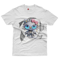 Hello kitty tee shirt - Cool Hello Kitty funny graphic tees - Unisex novelty cotton t shirt - Lusy Store LLC