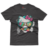 Hello kitty tee shirt - Cute funny graphic tees - Unisex novelty cotton t shirt - Lusy Store LLC