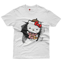 Hello kitty tee shirt - Cute funny graphic tees - Unisex novelty cotton t shirt - Lusy Store LLC