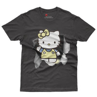 Hello kitty tee shirt - Cute funny graphic tees - Unisex novelty cotton t shirt - Lusy Store LLC