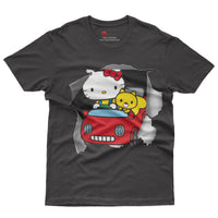 Hello kitty tee shirt - Cute funny graphic tees - Unisex novelty cotton t shirt - Lusy Store LLC