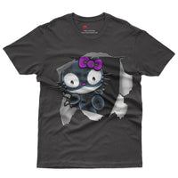 Hello kitty tee shirt - Cute funny graphic tees - Unisex novelty cotton t shirt - Lusy Store LLC