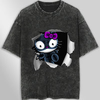 Hello kitty tee shirt - Cute funny graphic tees - Unisex wide sleeve style - Lusy Store LLC