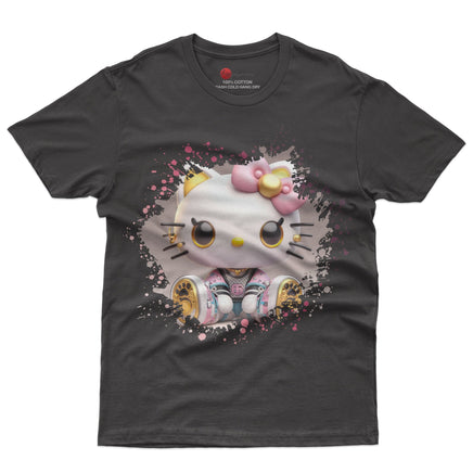 Hello kitty tee shirt - Luxury cute graphic tees - Unisex novelty cotton t shirt - Lusy Store LLC