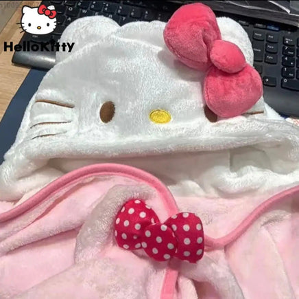 Hello Kitty Wearable Blanket Shawl Cloak - Lusy Store LLC